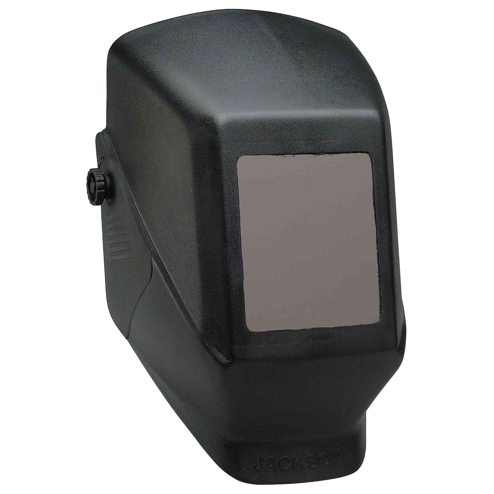 Jackson Safety® - Welding Helmet - Passive - Polycarbonate/ABS Blend - 4.5" x 5.25" Viewing Area - Shade 10 - 370 Speed Dial Headgear - Black - HSL100 Series - Model # 14975
